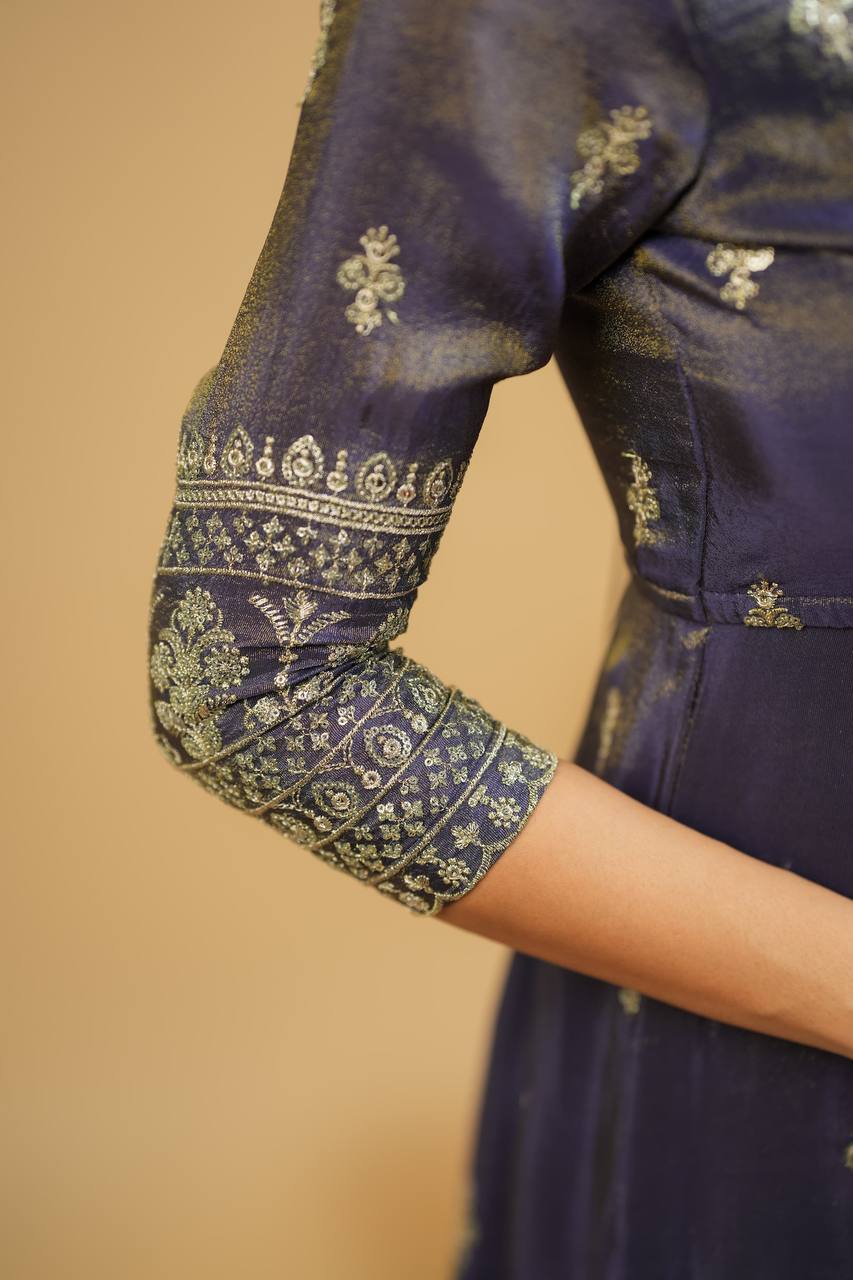 Yash Enterprise Light Purple Cosmo Silk Embroidery Suit Set  Grab2Buy Yash Enterprise Grab2Buy