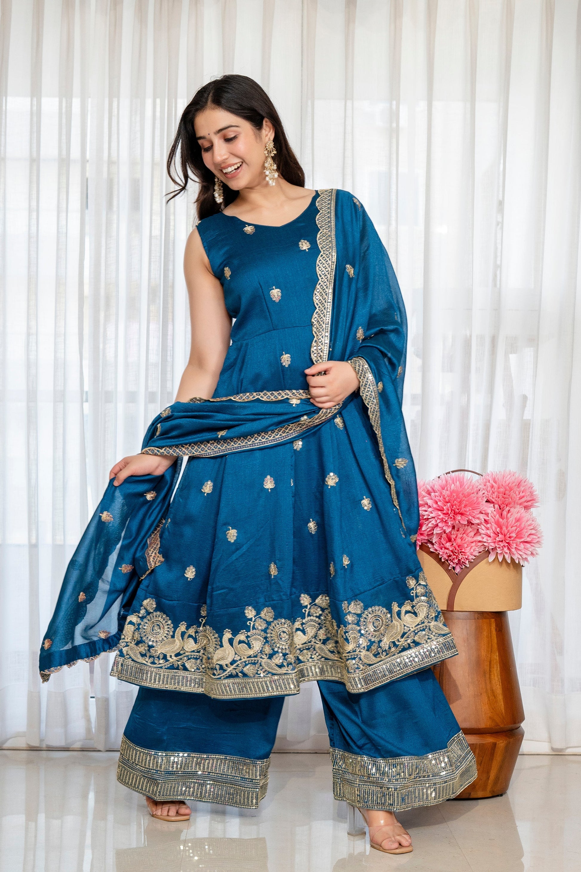 Yash Enterprise Rama Simmar Silk Party Wear Embroidery Suit Set  Grab2Buy Yash Enterprise Grab2Buy