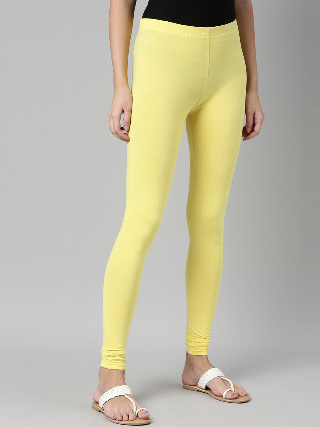 Souchii Slim Fit Churidar-Length Leggings 