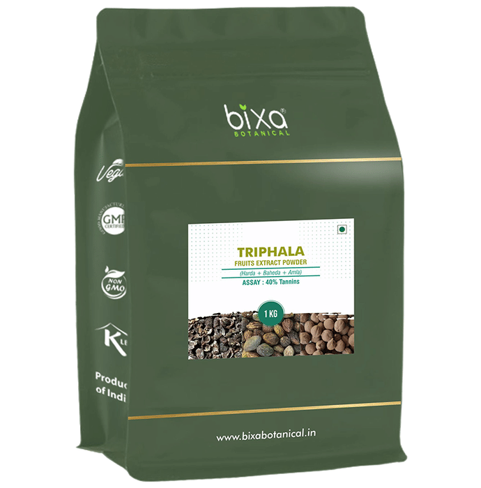 Bixa Botanical Triphala Fruits Extract Powder 40% Tannins 