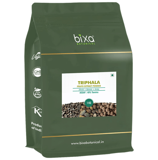 Bixa Botanical Triphala Fruits Extract Powder 40% Tannins 