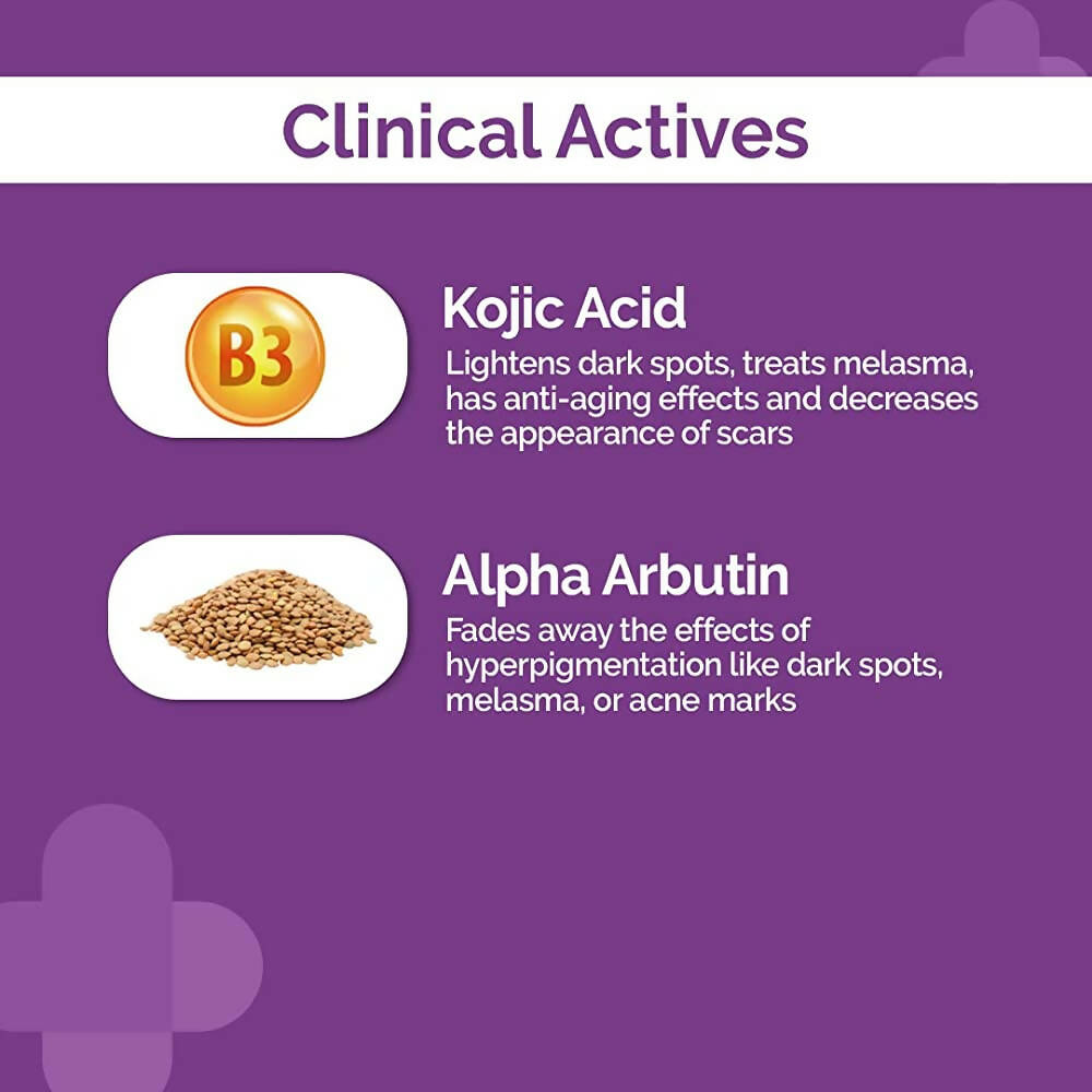 The Derma Co 1% Kojic + Arbutin Night Repair Face Serum Gel  Grab2Buy The Derma Co Grab2Buy