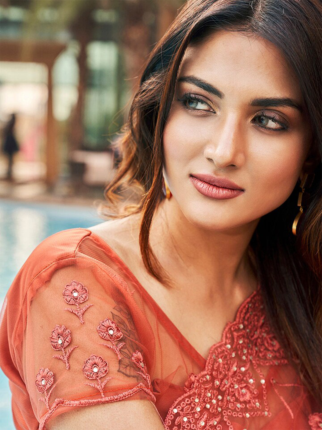 Tikhi Imli Embroidered Net Heavy Work Grab2Buy 