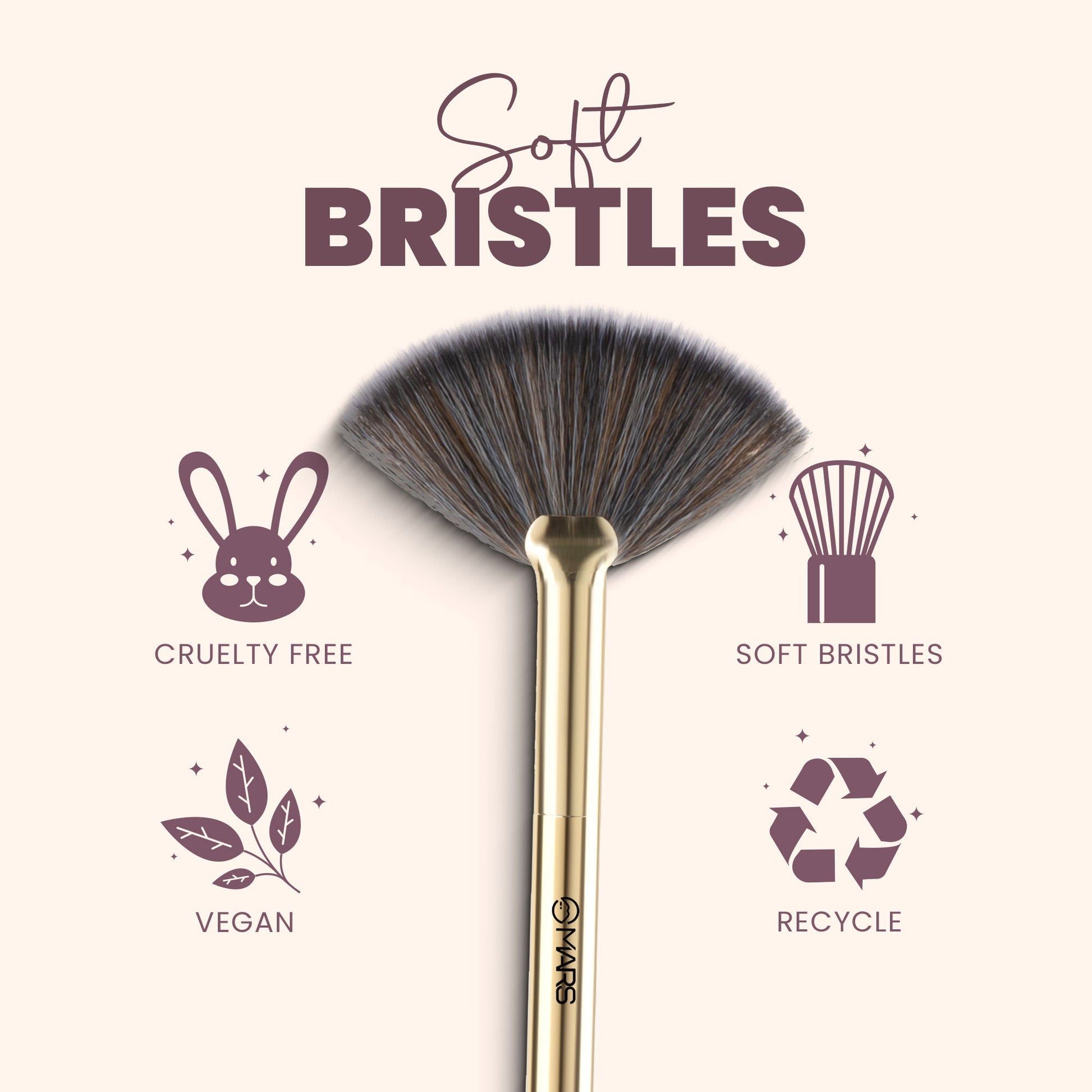 MARS Cosmetics Professional Fan Highlighting Brush 