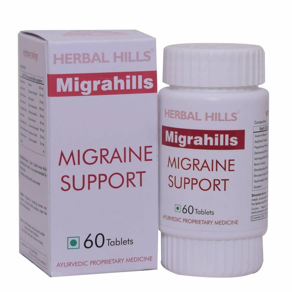 Herbal Hills Migrahills Migraine Support Tablets 