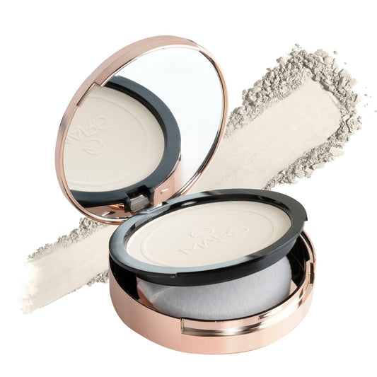 MARS Cosmetics Matte On Compact Powder with Applicator Puff - 01 Light 