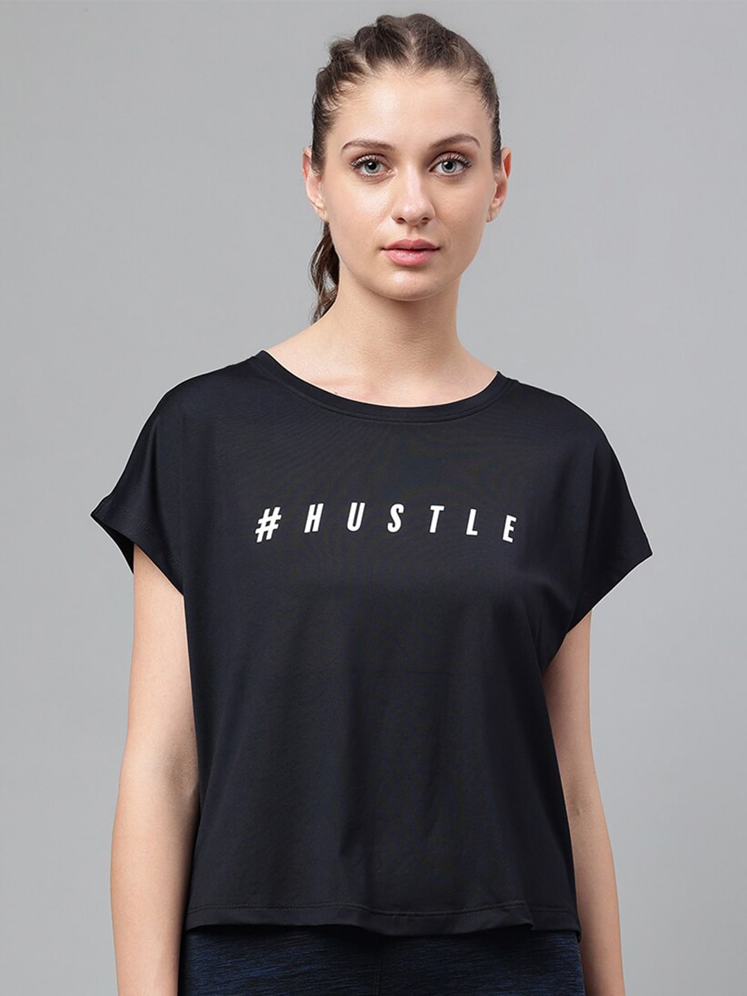 MKH Typography Printed Extended Sleeves Dri-FIT Relaxed Fit T-shirt 