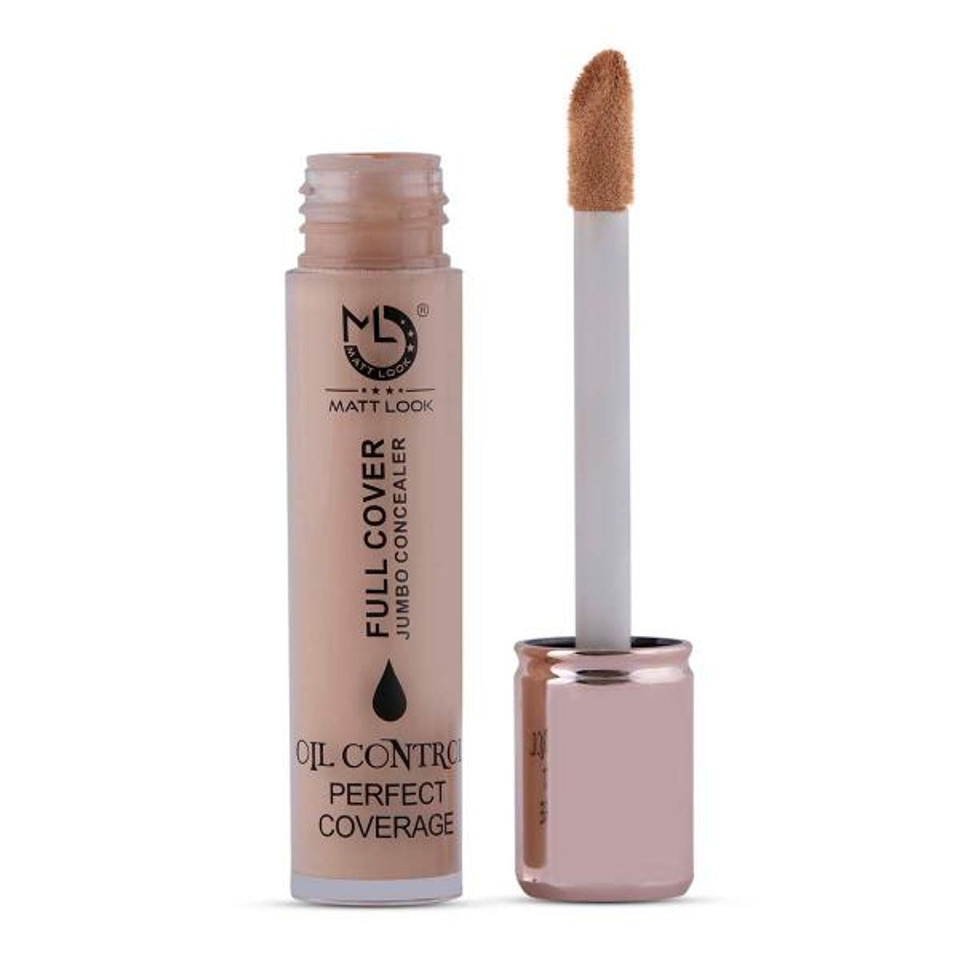 Matt Look Full Cover Jumbo Oil Control Perfect Coverage Concealer - Natural 