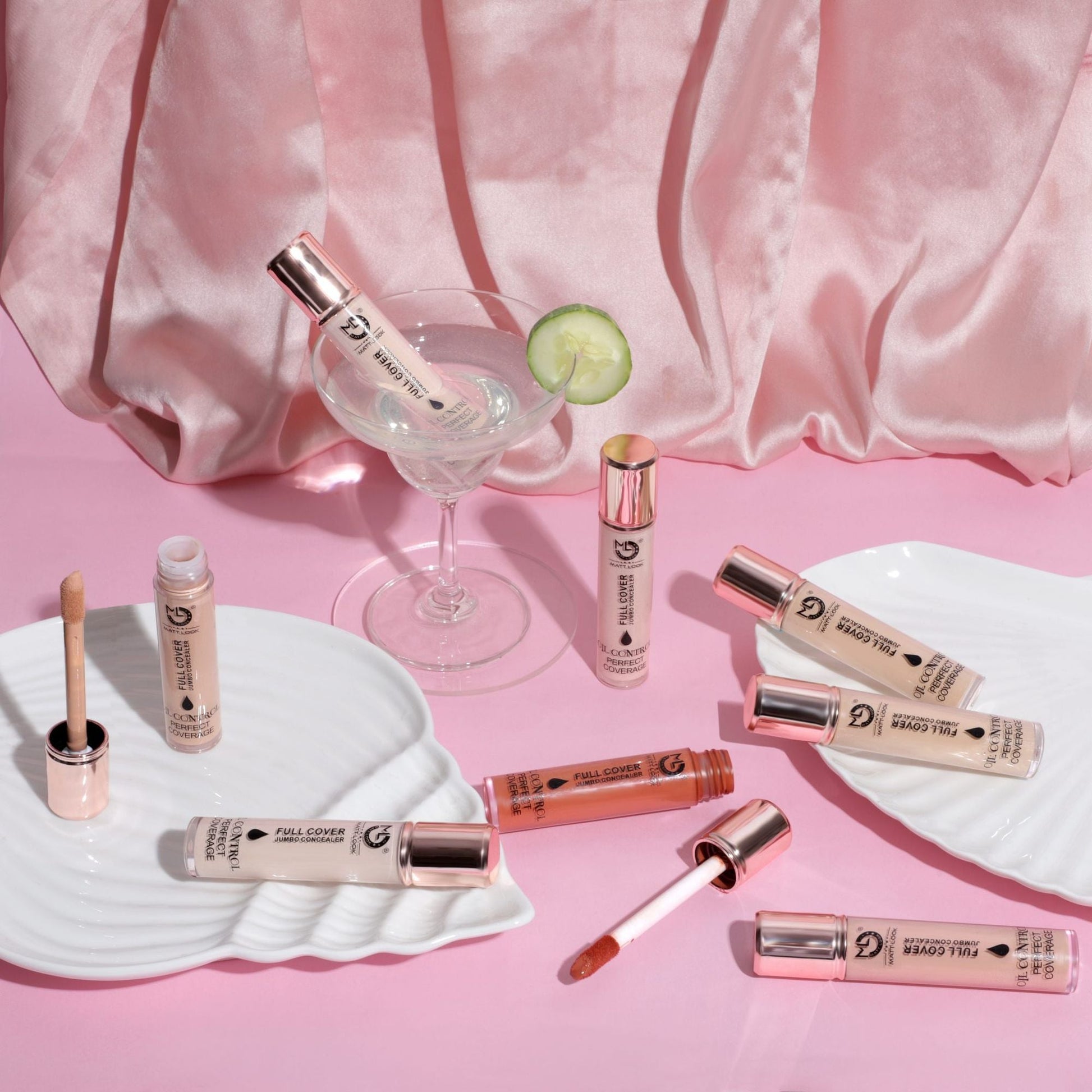 Matt Look Full Cover Jumbo Oil Control Perfect Coverage Concealer - Natural 