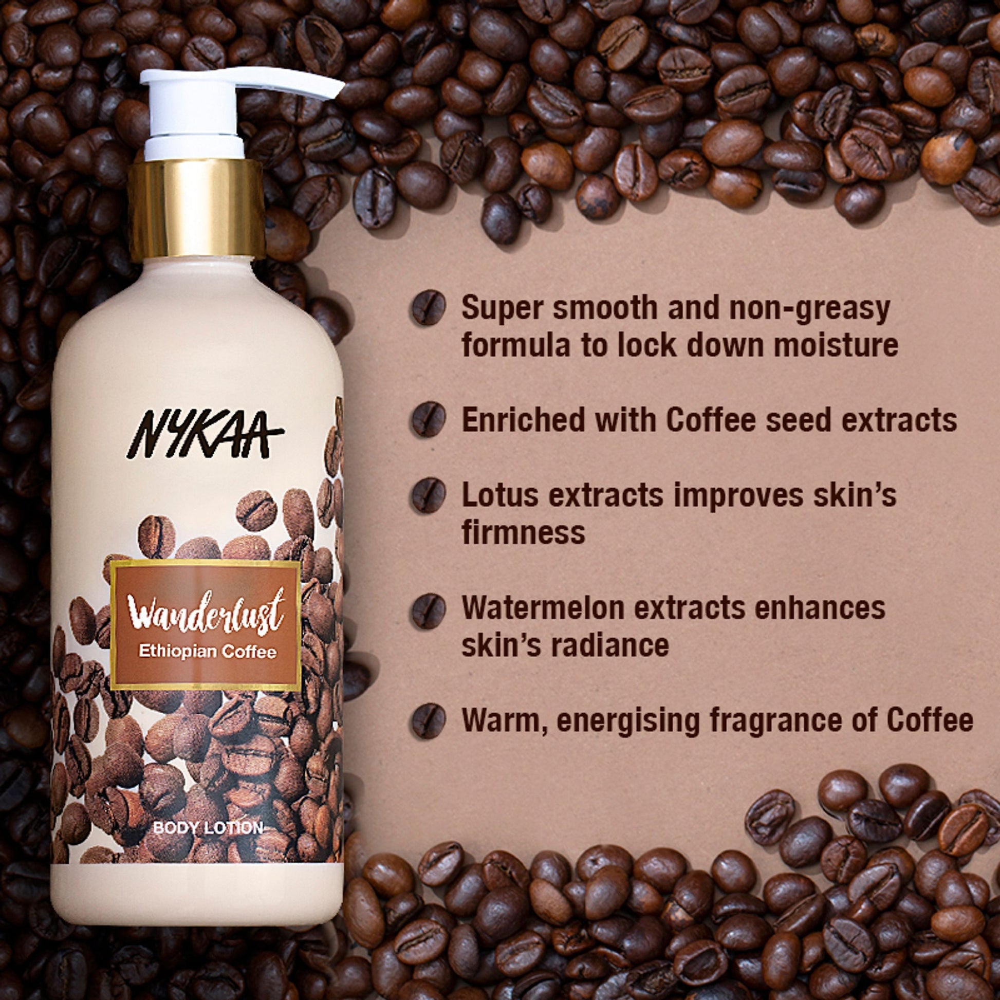 Wanderlust Moisturizing Body Lotion - Ethiopian Coffee  Grab2Buy Wanderlust Grab2Buy