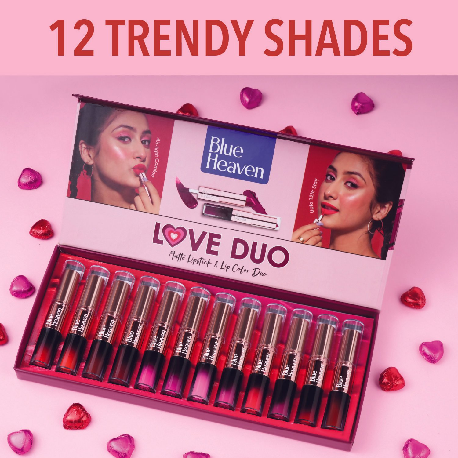 Blue Heaven Love Duo 2 In 1 Dual Sided Lipstick - 03 
