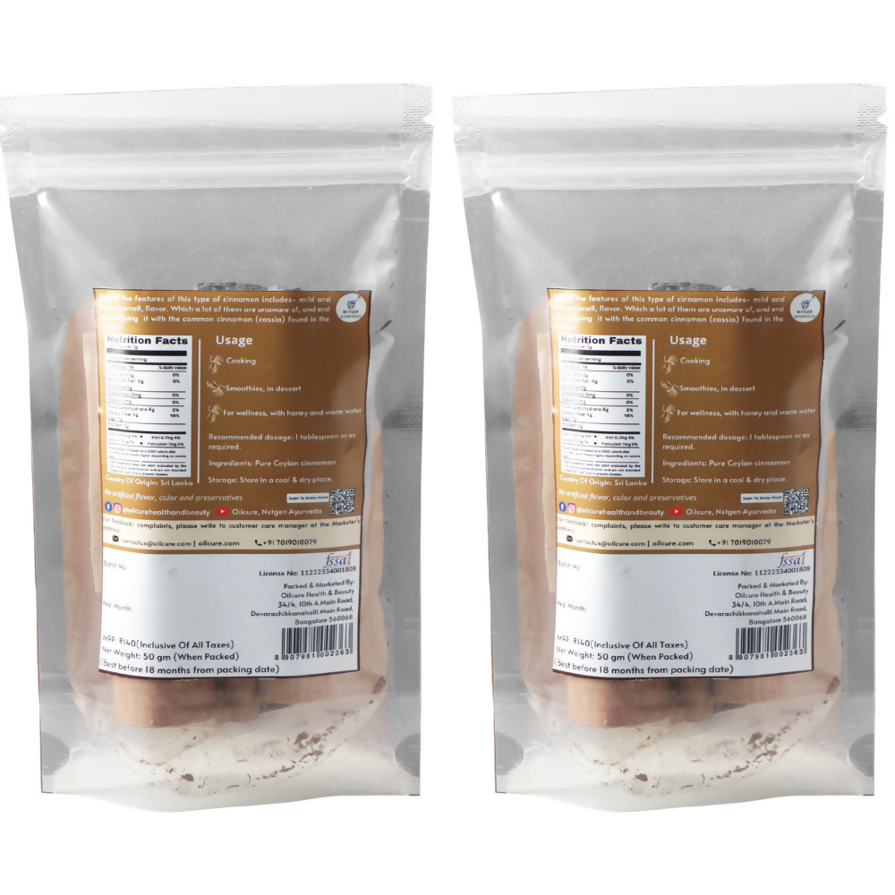 Nxtgen Ayurveda Ceylon Cinnamon Sticks 