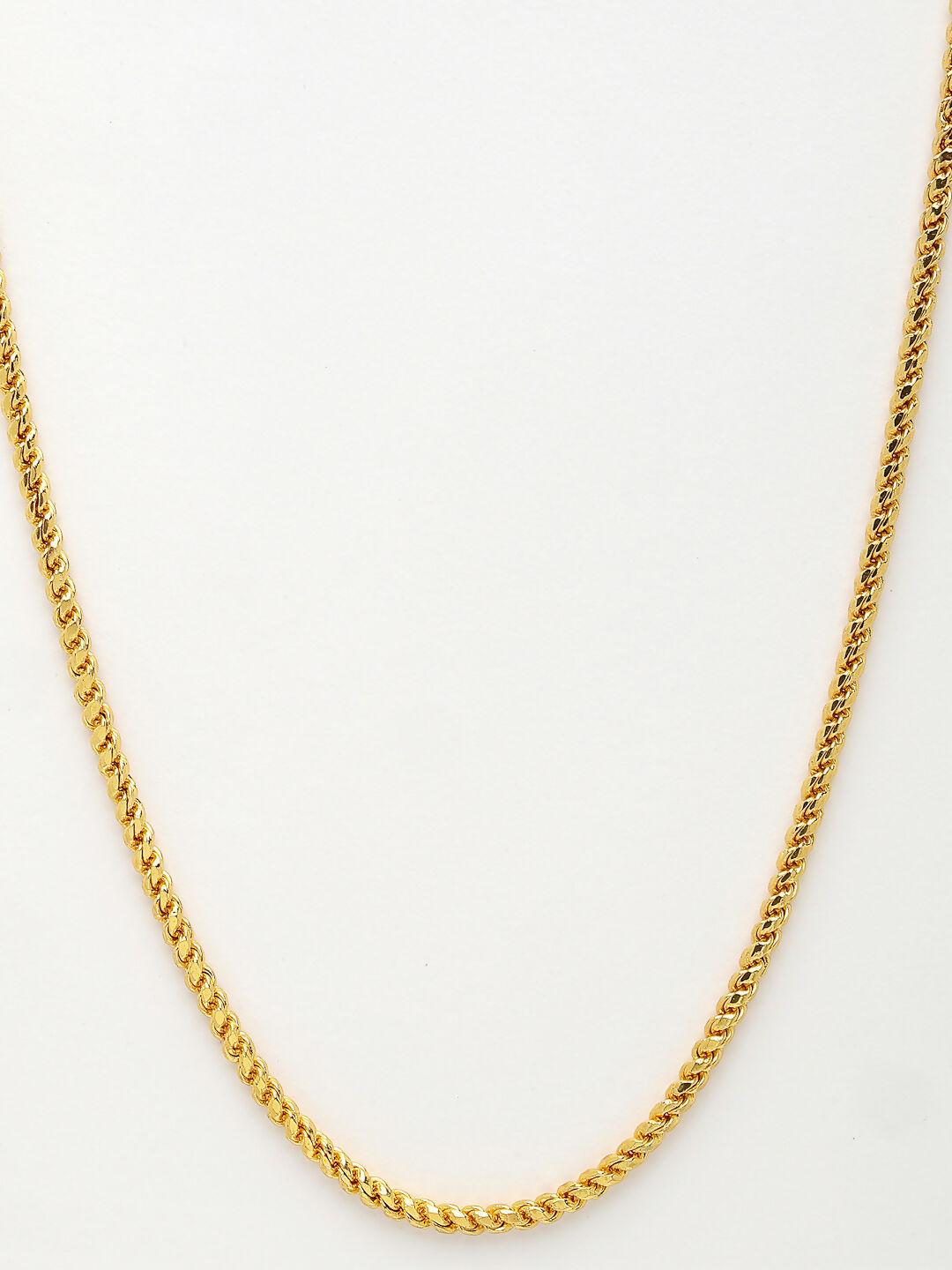 NVR Men's Gold-Polished Stainless Steel Chain 