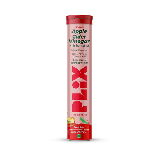 PLIX The Plant Fix Apple Cider Vinegar Effervescent Tablets with Mother - Apple 