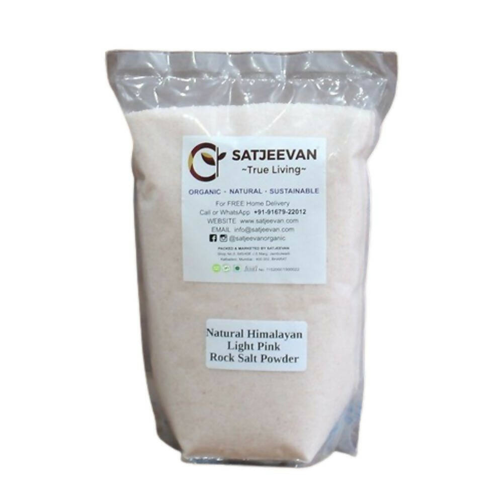 Satjeevan Natural Pink Himalayan Rock Salt Powder - Grab2buy