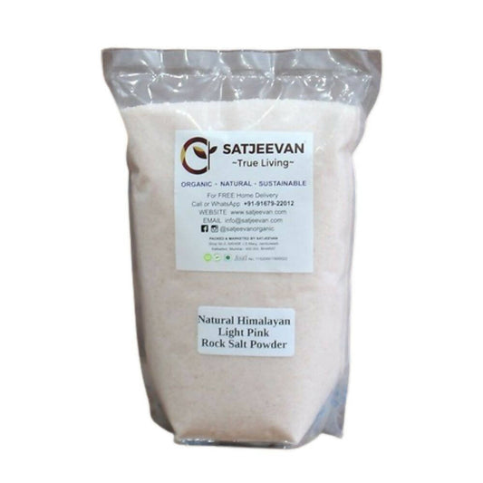 Satjeevan Natural Pink Himalayan Rock Salt Powder - Grab2buy