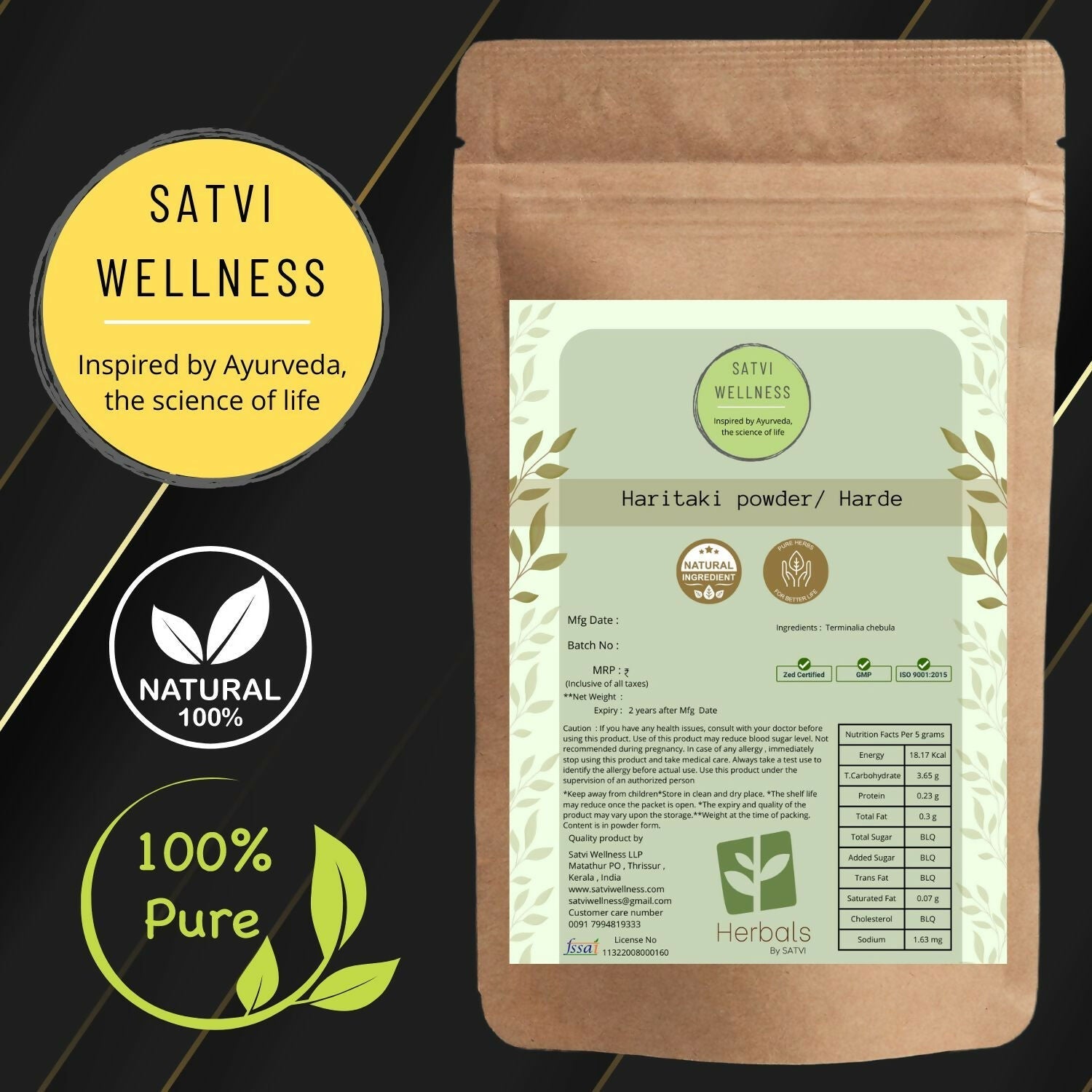 Satvi Wellness Haritaki Powder 