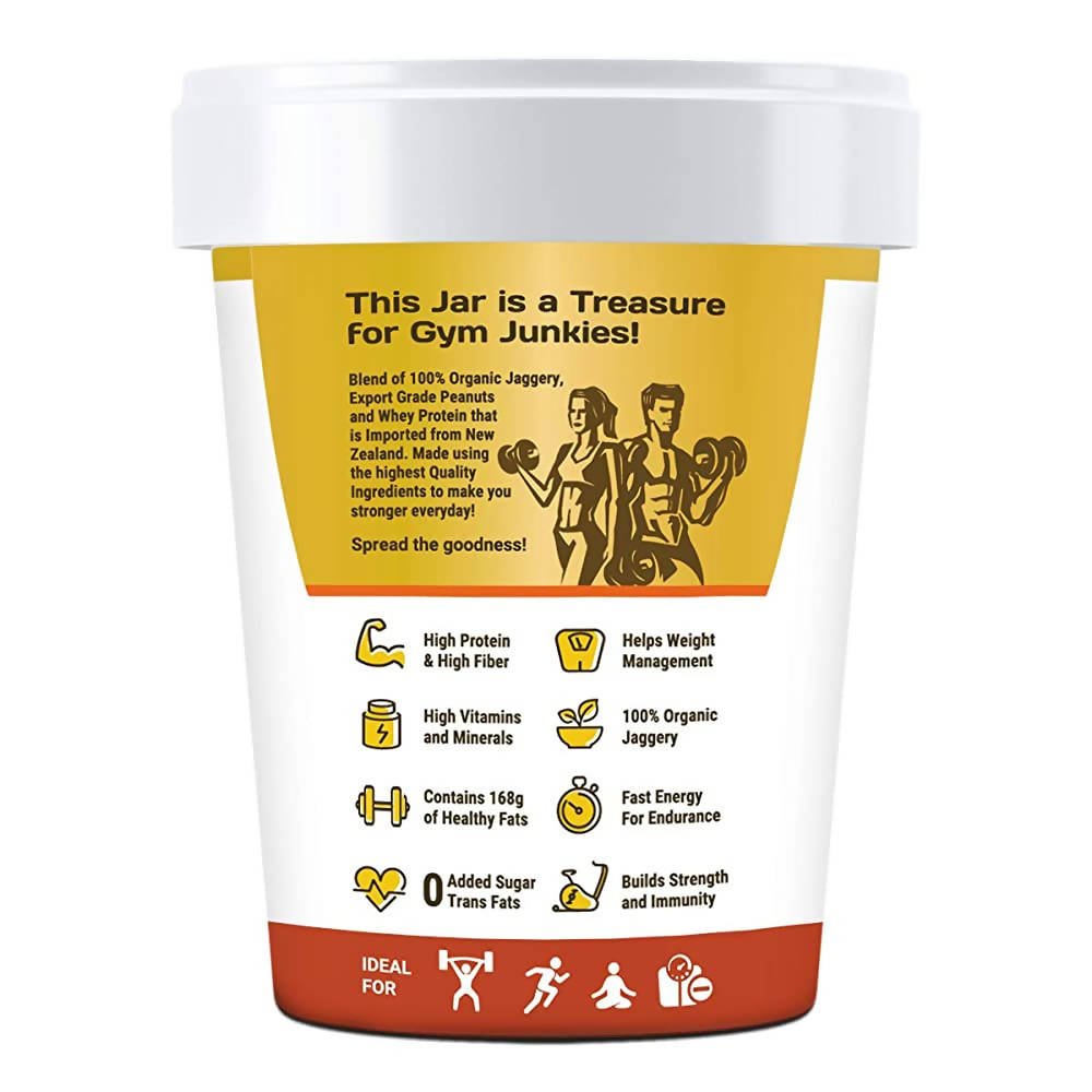 Pintola High Protein Creamy Peanut Butter with Organic Jaggery 