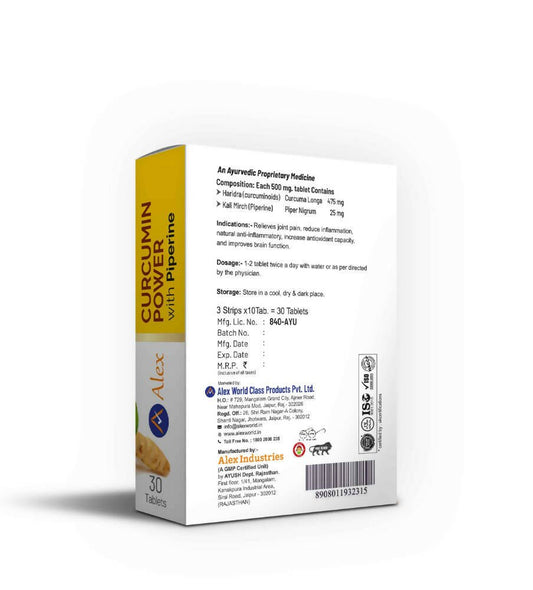 Alex Curcumin Power Tablets 