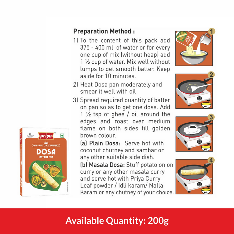 Priya Instant Dosa Mix 