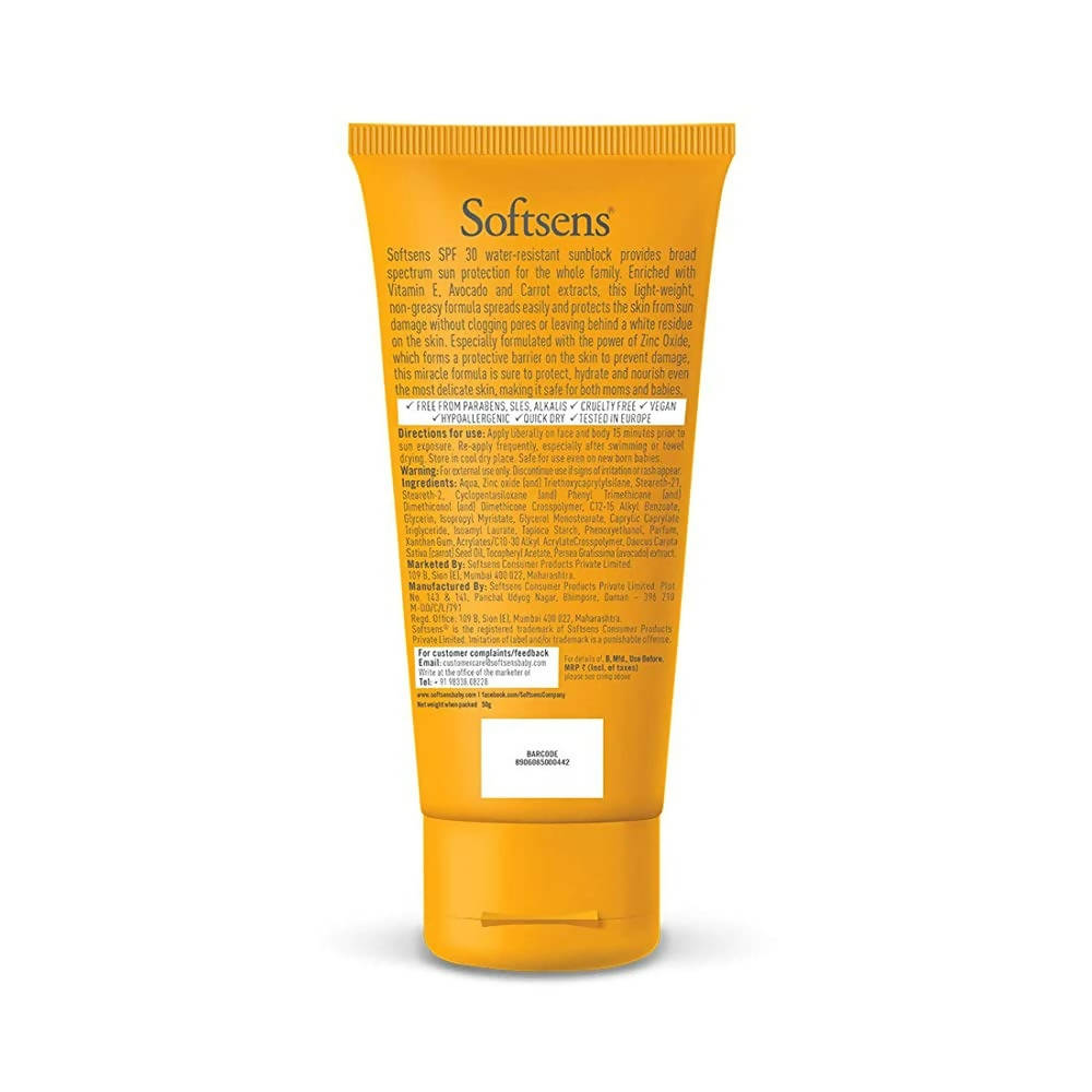 Softsens Water Resistant Sunblock 