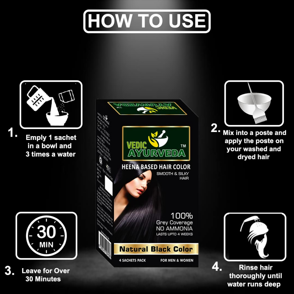 VedicAyurvedas No Ammonia Burgundy & No Ammonia Black Hair Color  Grab2Buy VedicAyurveda Grab2Buy