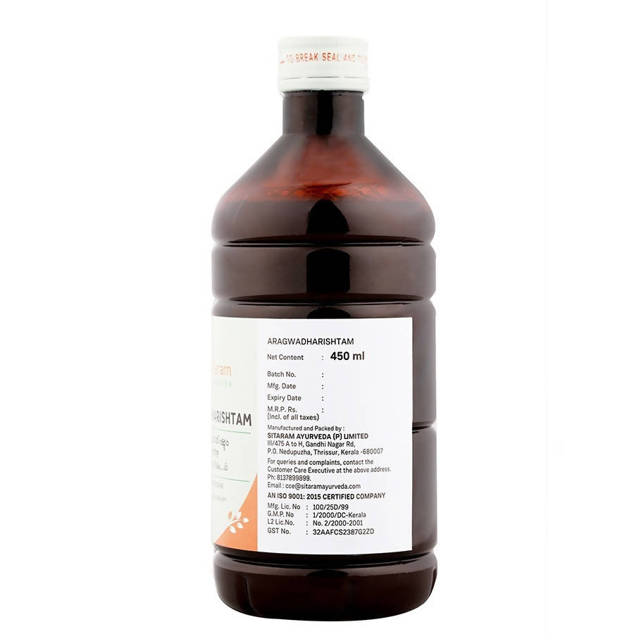 Sitaram Ayurveda Aragwadharishtam Syrup 