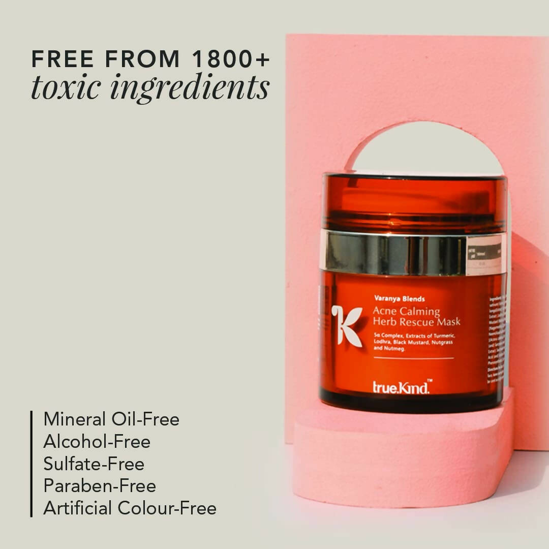 True Kind Varanya Blends Acne Calming Herb Rescue Mask  Grab2Buy True Kind Grab2Buy