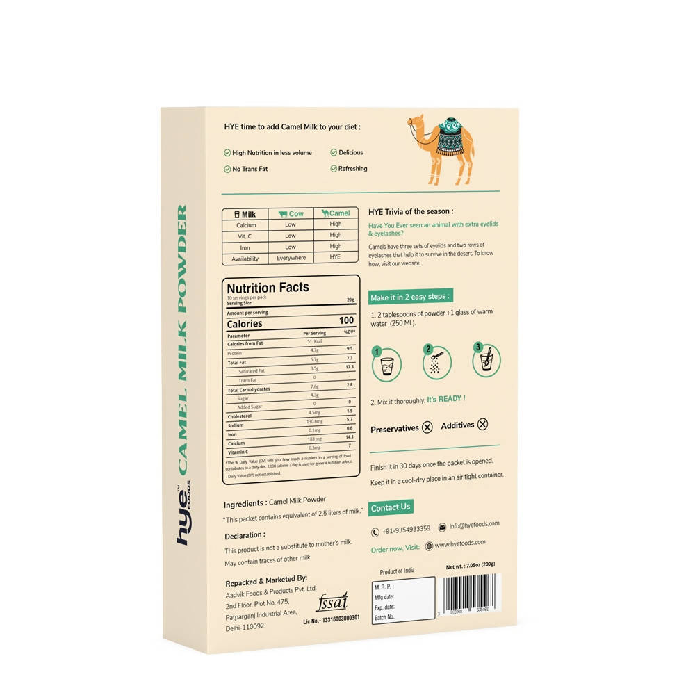 Hye Foods Camel Milk Powder 