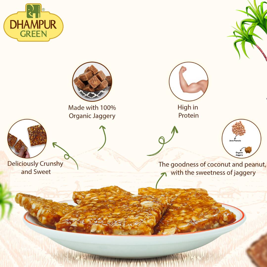 Dhampur Green Peanut Chikki 