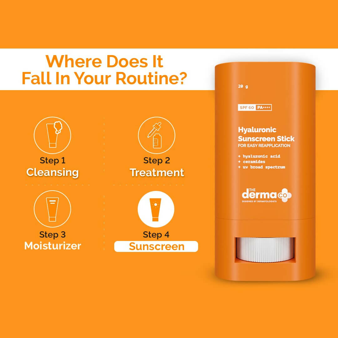 The Derma Co Hyaluronic Sunscreen Stick with SPF 60  Grab2Buy The Derma Co Grab2Buy