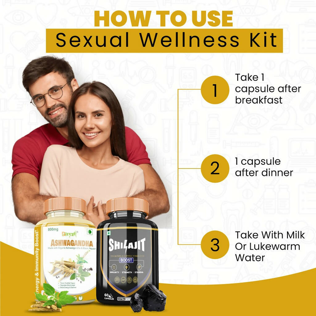 Divya Shree SJ Capsule and Ashwagandha Capsule Combo 