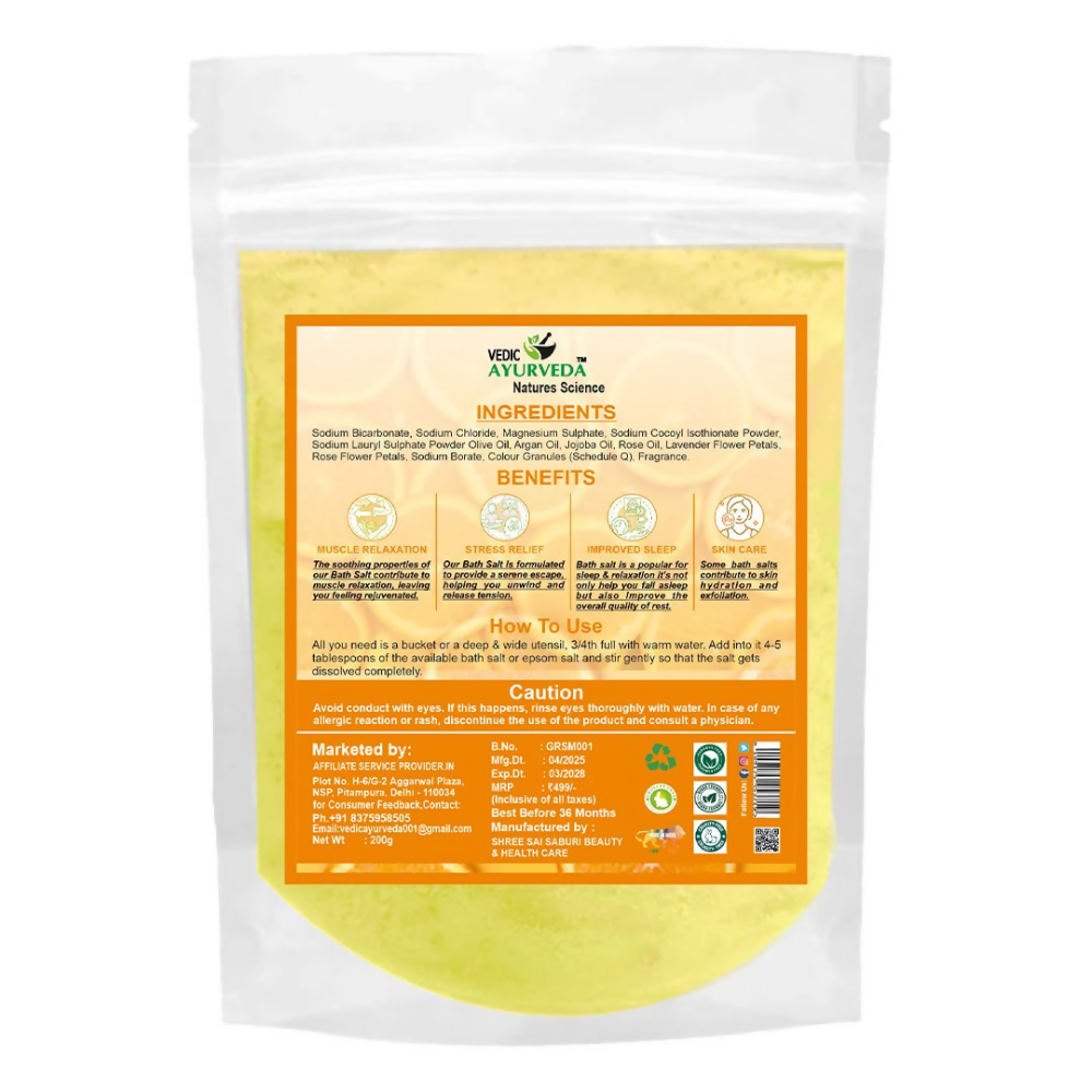 VedicAyurveda Orange Bath Salt  Grab2Buy VedicAyurveda Grab2Buy