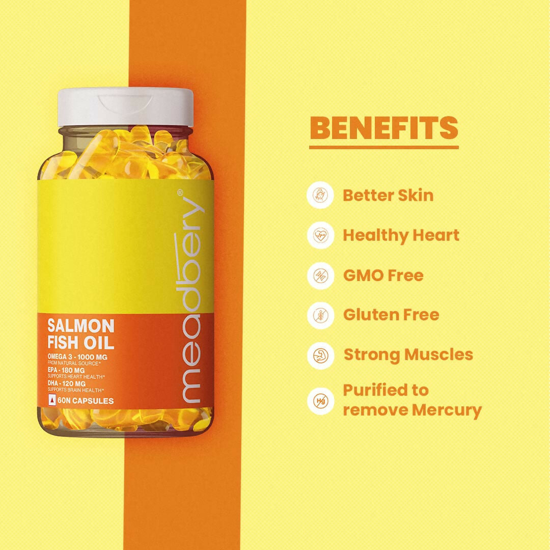 Meadbery Salmon Fish Oil Capsules - Grab2buy