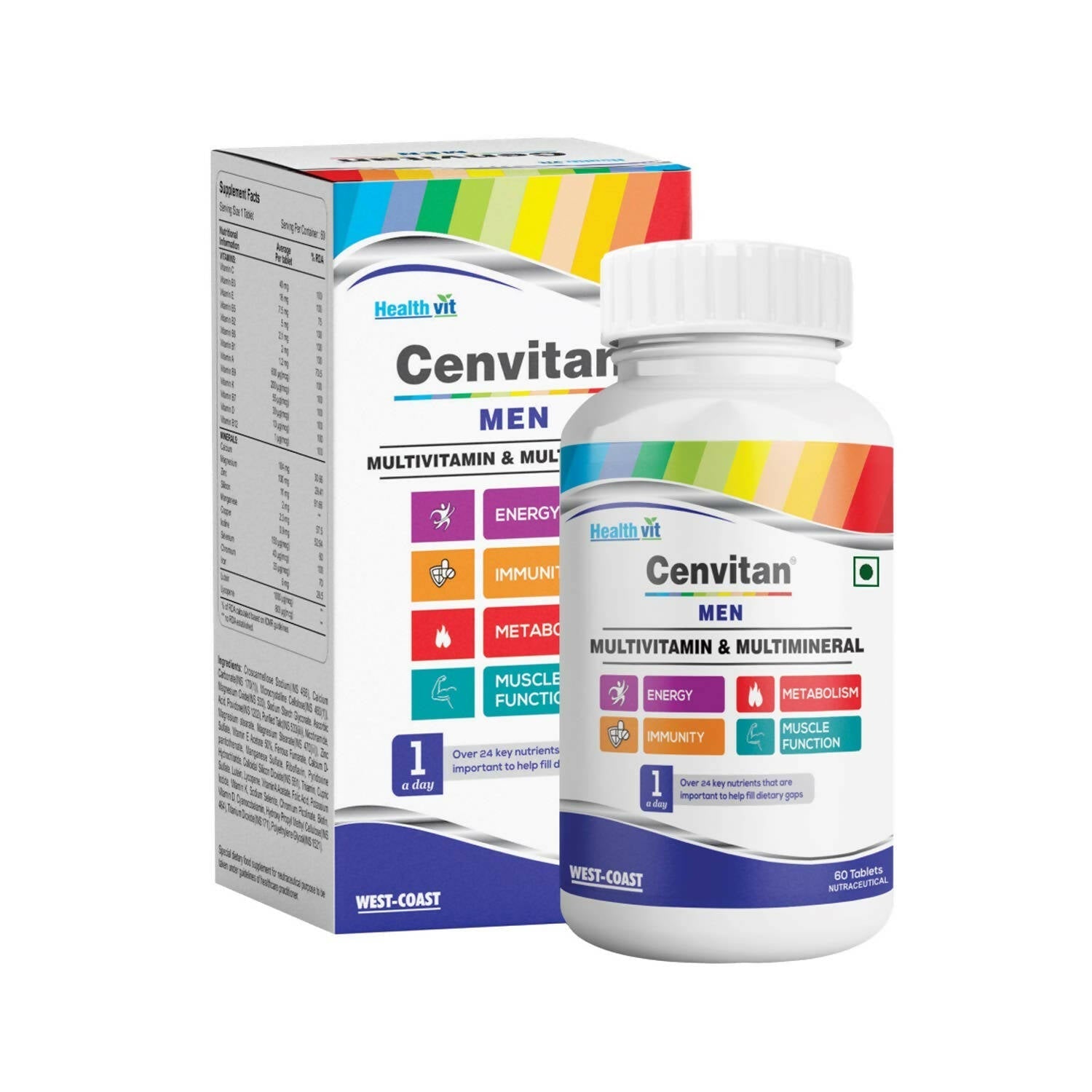 Healthvit Cenvitan Multivitamin Tablets for Men 
