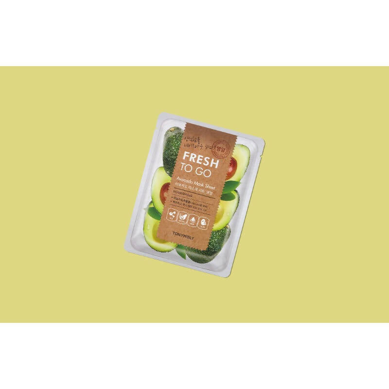 Tonymoly Fresh To Go Avocado Mask Sheet Nourishing - Korean Skincare 