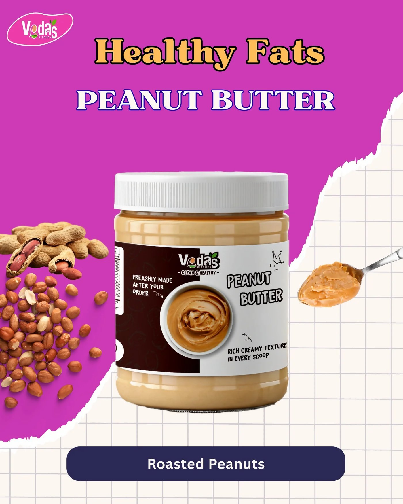 Vedas Kitchen Peanut Butter  Grab2Buy Vedas Kitchen Grab2Buy