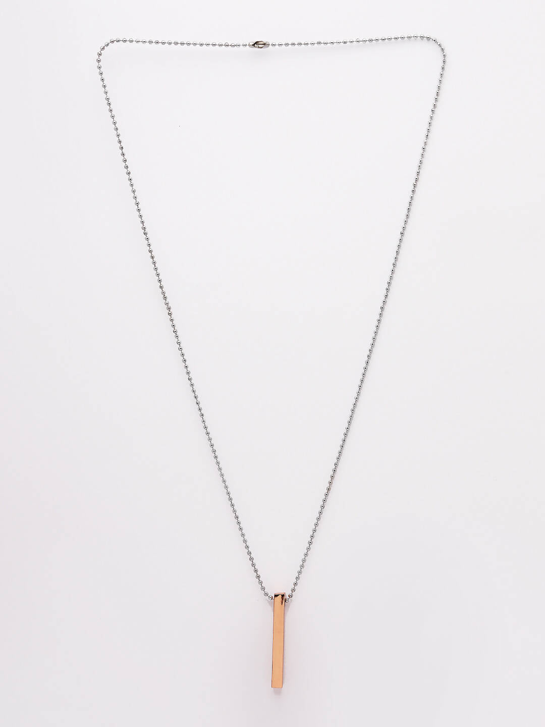 NVR Men Copper Plated Geomatric Pendent With Chain 