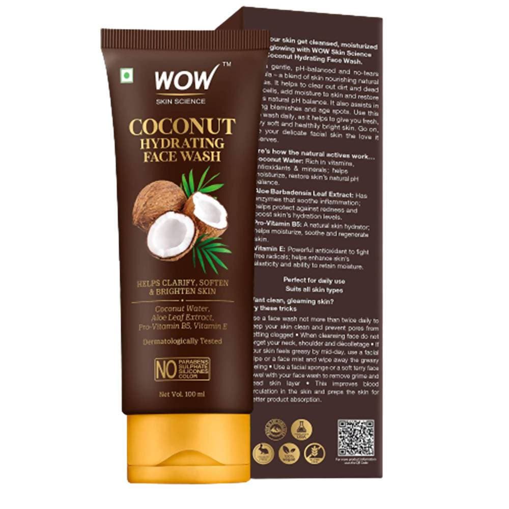 Wow Skin Science Coconut Hydrating Face Wash  Grab2Buy Wow Skin Science Grab2Buy