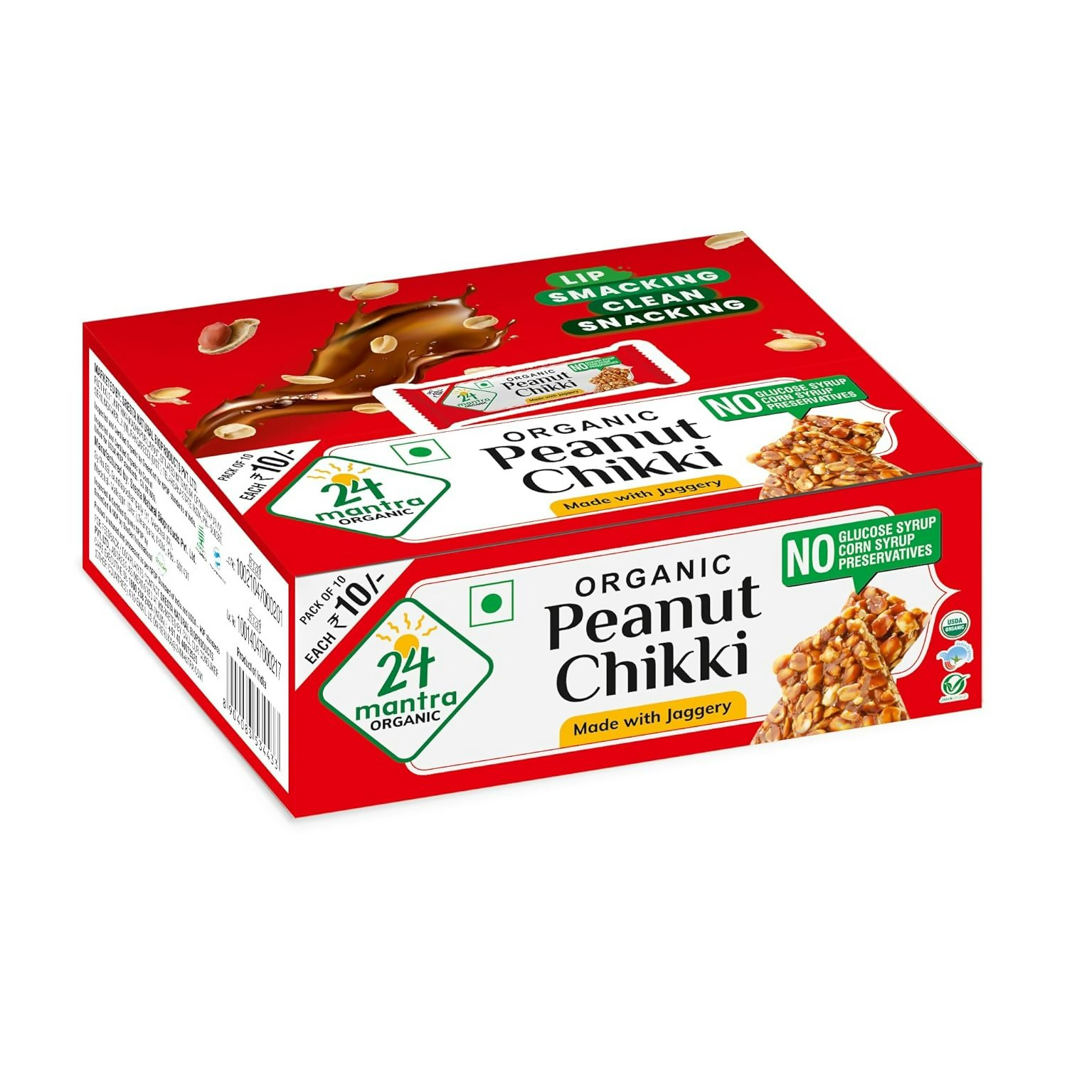 24 Mantra Organic Peanut Chikki 