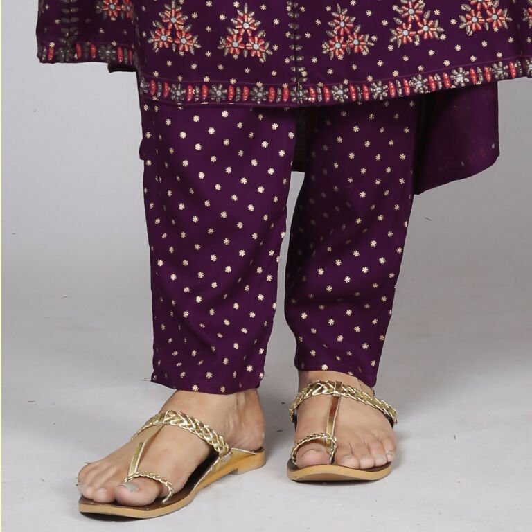 Alvano Women' Stylish Anarkali Kurta with Pant and Dupatta for Women and Girls Rayon (Wine)