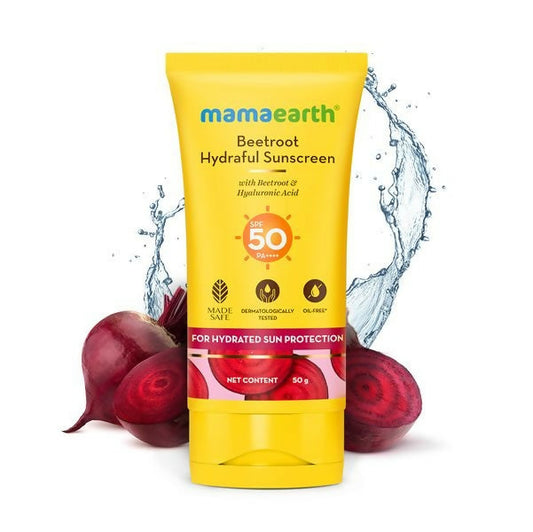 Mamaearth Beetroot Hydraful Sunscreen SPF 50 & PA++++ 