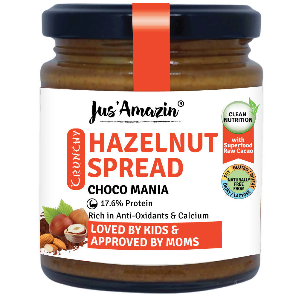Jus Amazin Hazelnut Spread Crunchy - Choco Mania 