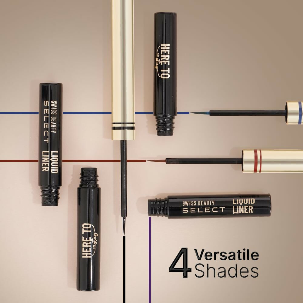 Swiss Beauty Select Here To Stay Liquid Liner, 3-Mood Brown 