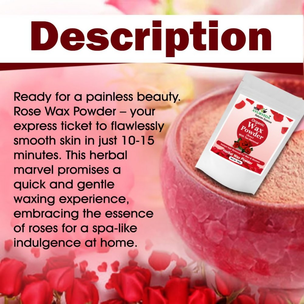 VedicAyurveda Herbal Wax Powder - Rose  Grab2Buy VedicAyurveda Grab2Buy