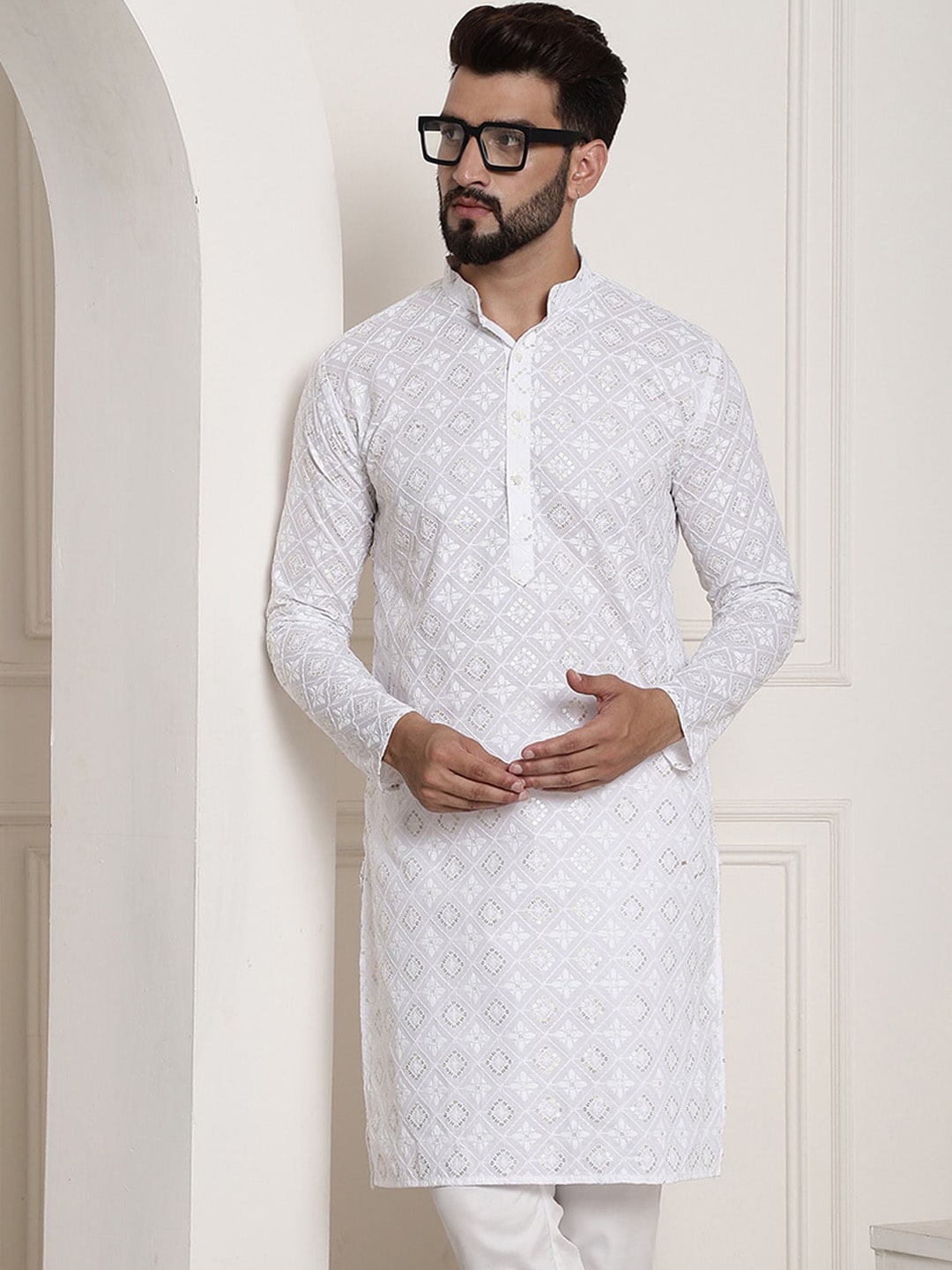 Sojanya Printed Chikankari Kurta 