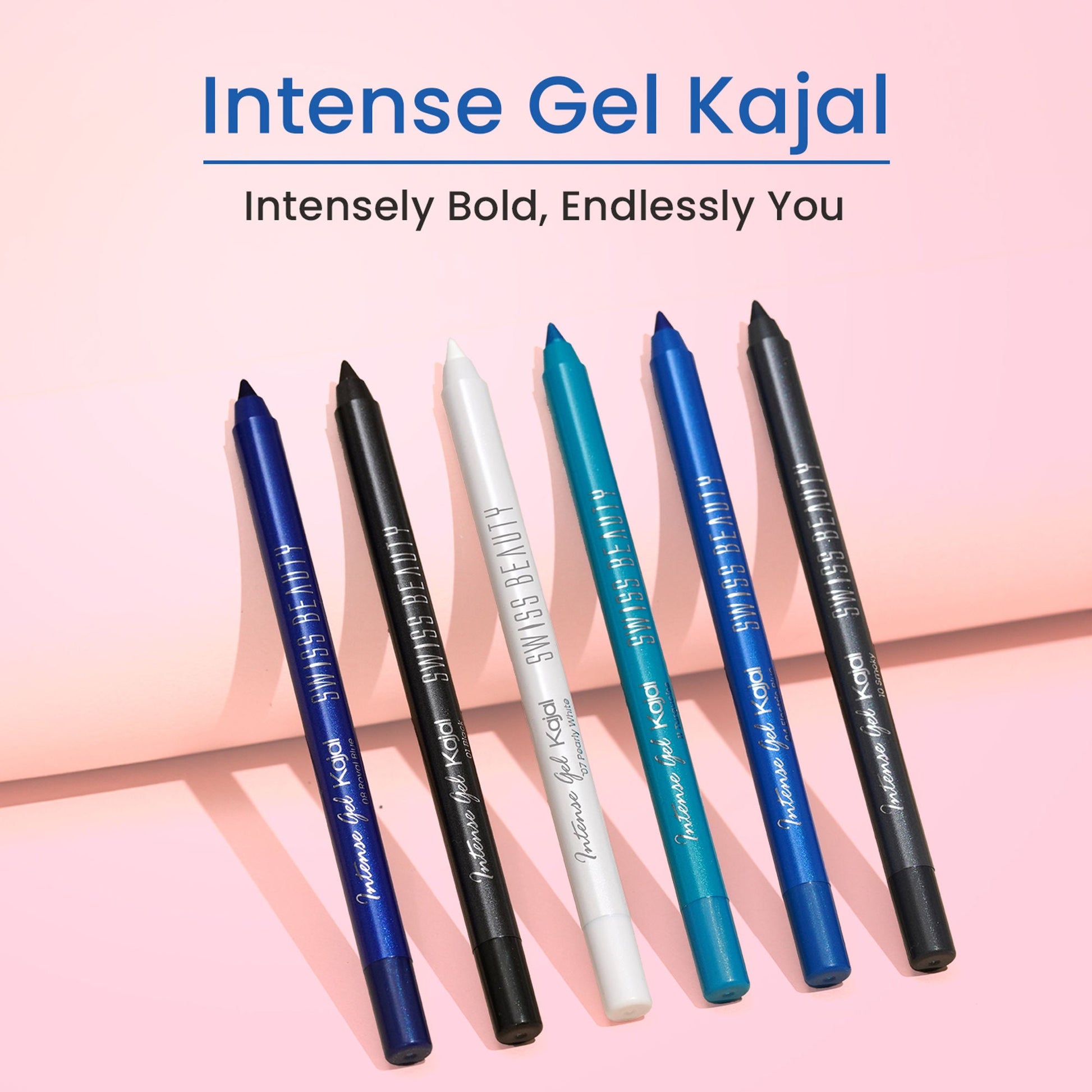 Swiss Beauty Intense Gel Kajal 12-Hour Stay Smudge-Proof with Sharpener - 8904325004427_04electricblue