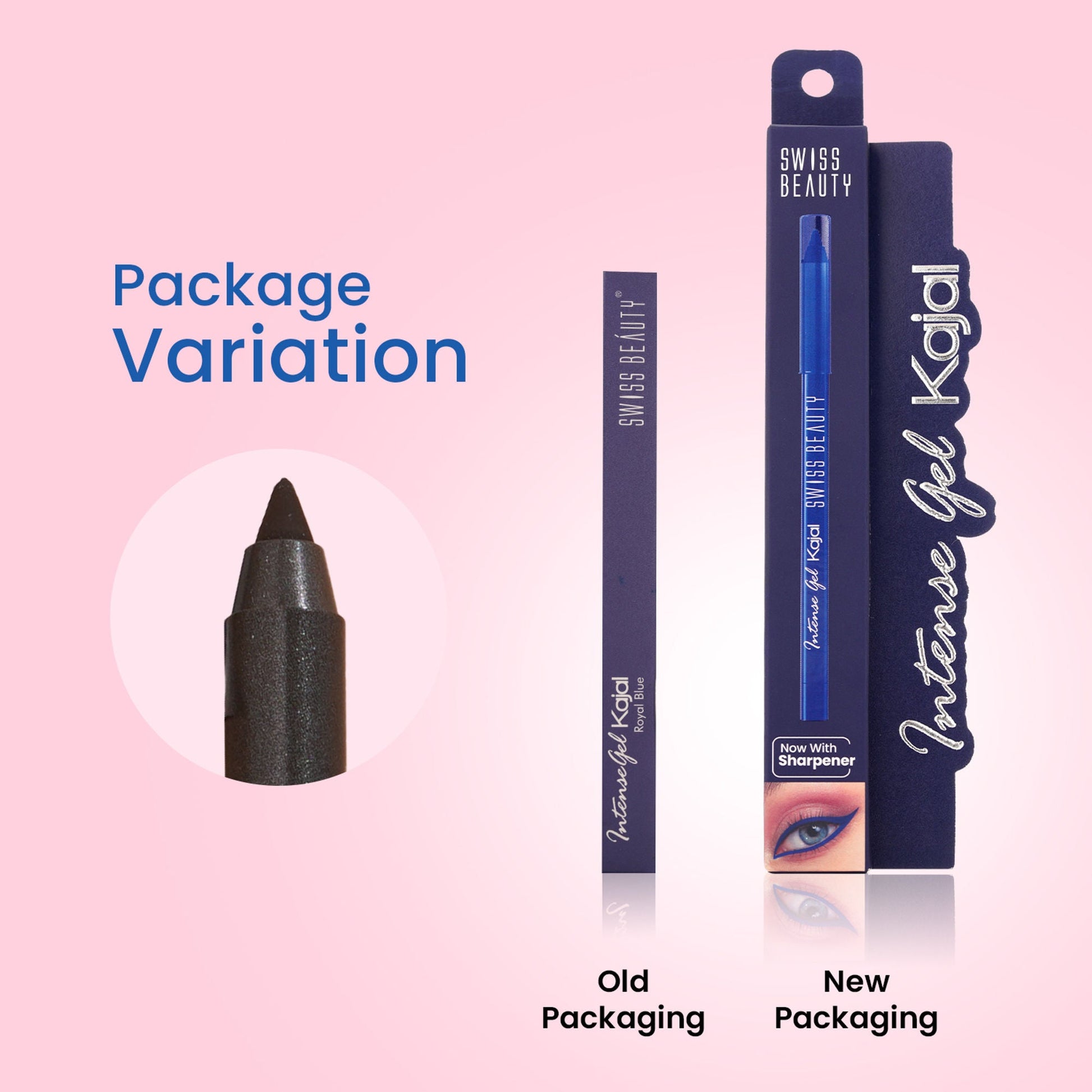 Swiss Beauty Intense Gel Kajal 12-Hour Stay Smudge-Proof with Sharpener - 8904325004441_11turquoise