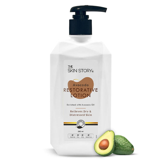 The Skin Story Avocado Moisturizing & Brightening Body Lotion For Dry Skin - Shea Butter Niacinamide  Grab2Buy The Skin Story Grab2Buy