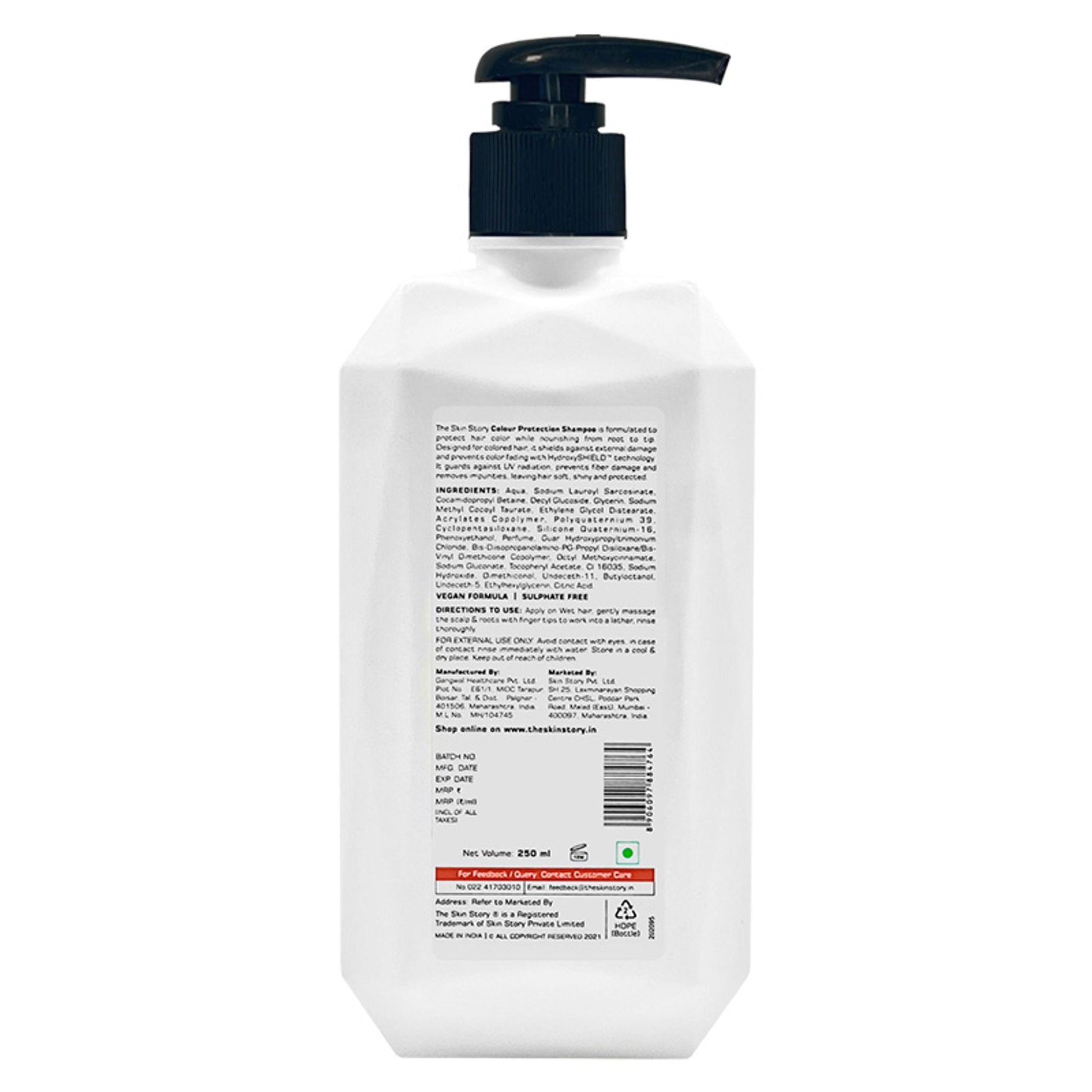 The Skin Story Colour Protection Shampoo For Vibrant Soft Shiny Hair  Grab2Buy The Skin Story Grab2Buy